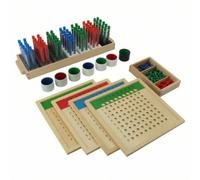 Gralara Tavola della Divisione Logico Set di Matematica con Scatola Sensoriale Materiale Didattico per Bambini, Homeschooling, Classe