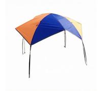 Gralara Tenda per Barca Gonfiabile Tettuccio Curvo Parasole Materiale Oxford Poliestere Supporto Fibra di Vetro Staccabile, Tenda Parasole Per Barca Gonfiabile Da 3 Persone