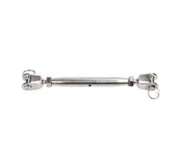 Gralara Tenditore Chiuso con Forcelle Regolabile Tenditore a Corpo Chiuso Filettato Ferramenta per Velisti, Insttori, Nautica, Cantiere, M10, 304