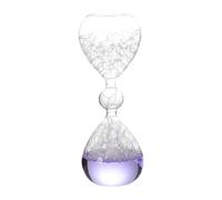 Gralara Timer a bolle in vetro, decorazione creativa per la tavola, timer a movimento liquido in vetro per la casa, Viola