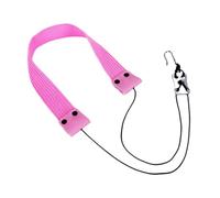 Gralara Tracolla per Sassofono, Tracolla Ergonomica, Cinghia di Fissaggio Imbottita, Tracolla Regolabile con Gancio in Metallo Traspirante per Adulti, Rosa