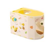 Gralara Tunnel Decorativo per Cuccia per Gatti, Facile da installare, Resistente ai Graffi, con Adesivi, nascondiglio per Gatti di Piccola Taglia Che dormono, Giallo