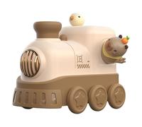 Gralara Umidificatore a Forma di Treno Portatile Nebulizzatore da Scrivania con Luce Notturna Timer 4H/8H capacità Grande Spegnimento Automatico Adatto per St, Marrone