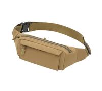 Gralara Uomo con Compartimenti Multipli Borsa da Lavoro Organizer Zaino da Cintura Multiuso Tracolla Regolabile Materiale Oxford Impermeabile E, Cachi
