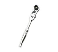 Gralara Utensili manuali a cricchetto con testa girevole, accessori denti, mini chiave a cricchetto con attacco da 1/4 di pollice, Argento