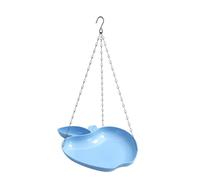 Gralara Vaschette per Uccelli Sospese, Vaschetta Multifunzionale per Uccelli, Piscina per Bambini, Mangiatoia per Uccelli, Ciotola in Metallo, Catena Antirugg