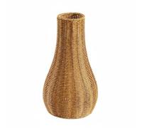 Gralara Vaso da Pavimento Intrecciatura Rustica Contenitore Alto Decorazione Moderna Facile da Spostare Materiale Robusto Adatto a Salotto Ingresso Regalo Casa, Zucc Coll Fiore