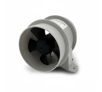 Gralara Ventilatore a Corrente Continua Ventola in Linea Aspiratore Canalizzato Soffiante Duttile Collegati 12V in Plastica per Circolazione Fresca Adatto per, 4 Pollici