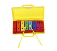 Gralara Xilofono a 8 Note Sicuro Barre Sonore Colorate, Xilofono con Valigetta, Didattico, Strumento metodo didattico le per Bambini, Scuola, Casa