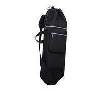 Gralara Zaino da Skateboard, Borsa da Viaggio, Organizer, Chiusura con Coulisse, Custodia per Longboard, Tessuto Oxford, Impermeabile, Leggero, Adatto per Att, Nero