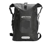Gralara Zaino Impermeabile Catarifrangente Zaino Roll-Top Regolabile Borsa per Viaggiatori, Escursionisti, Trekking, Campeggio, Spiaggia, Sportivo/Casual, Array, Nero Goffrato