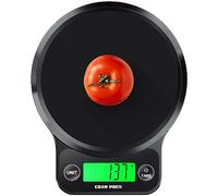 GRAM PRES Bilancia digitale da cucina per alimenti e grammi, pesa fino a 5 kg/0,3 g, ideale per dimagrire e cottura al forno, IPX6 impermeabile, display LCD