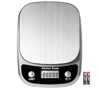 GRAM PRES Bilancia digitale da cucina per alimenti, peso in grammi e oz, bilancia professionale da 10 kg/1 g, per dimagrire e cottura al forno