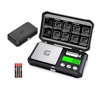 GRAM PRES Bilancia Digitale da Tasca 300g x 0,01g di Precisione, Mini Bilancia Digitale per Gioielli e Peso in Grammi e Once per Oro, Freccia, Polvere e Medicina, con Pesi da 50g