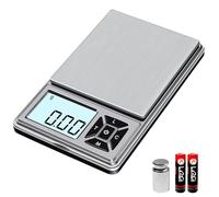 GRAM PRES Digital Pocket Gram Scale 300g x 0.01g Accuracy， Micro Mini High Precision Scale Digital Weight Grams and Oz for Jewelry, Diamond，Arrows, Powders, Herbs and Food,with 50g Cal Weights
