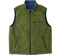 Gramicci - Caldo pile reversibile con maniche - Reversible Sherpa Vest Olive Dusty Navy per Uomo - Taglia M - Kaki