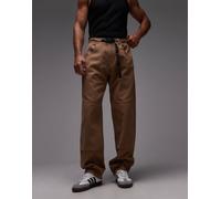 Gramicci - El Cap - Pantaloni dritti marrone chiaro con ginocchia doppiate W29-30
