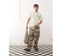 Gramicci - Mountaineering - T-shirt neutra con grafica-Neutro S