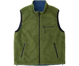 Gramicci - Pile senza maniche caldo e reversibile - Reversible Sherpa Vest Olive Dusty Navy per Donne in Nylon - Taglia M - Kaki