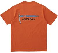Gramicci - T-shirt in cotone biologico - Ice Axe Tee Burnt Orange per Uomo in Cotone - Taglia M - Arancione