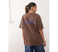 Gramicci - T-shirt marrone con grafica "Climbing Equipment" S