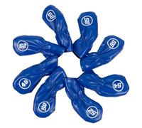 Gramigg 8Pcs Golfs Testa di Ferro Coperture Protettive Cuoio DELL'UNITÀ di elaborazione Impermeabilizza Golf Testa di Ferro Copre Accessori Regali Per Golfers PU Copertura
