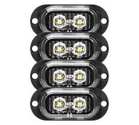 Gramigg ABS PC Costruzione 2 Strisce LED Spia Per Rimorchi Camion Tensioni 12-24V Illuminazione Intensità ABS PC Luce Posizione Laterale