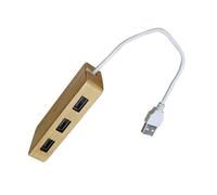 Gramigg Adattatore Splitter per Cavo Prolunga USB C in Legno per Tastiere Portatili Dock Ricarica Tipo C