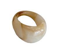 Gramigg Anelli in resina colorata a fascia larga Anelli in resina spessa per le donne audaci impilabili accessori per fascia per dita Collezione artistica, Misura unica, come descritto, come descritto