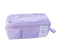 Gramigg Astuccio multifunzionale di grande capacità estensibile portapenne scomparti multipli sacchetti per penne in tela per studenti adulti sacchetti per matite di grande capacità, Morado