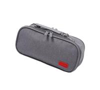 Gramigg Astuccio per matite di grande capacità, 5 scomparti, in tela, multistrato, organizer per penne, trousse da viaggio per cosmetici, Grigio, B