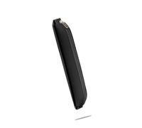 Gramigg Astuccio portapenne in pelle PU con fascia elastica regolabile per quaderni, raccoglitori, cartelle, libri, borsa da viaggio, Nero