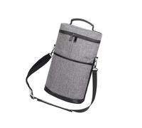 Gramigg Borsa refrigerante multifunzionale con manico rinforzato e isolamento spesso per trasportare bottiglie di vino all'aperto in famiglia, grigio, Taglia unica