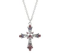 Gramigg Cool Zircone Per La Collana Per La Donna Per Il Ciondolo Del Strass Catena Clavicola Colorato Crocifisso Collana Gioielli F Crocifisso Ciondolo Collana