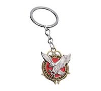 Gramigg Dettagliato intagliato animale portachiavi gioielli regalo elegante ciondolo portachiavi per collezionisti e membri religiosi massonico in lega di zinco portachiavi, A, Taglia unica