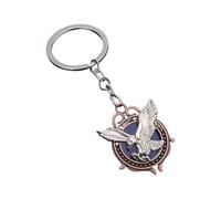 Gramigg Dettagliato intagliato animale portachiavi gioielli regalo elegante ciondolo portachiavi per collezionisti e membri religiosi massonico in lega di zinco portachiavi, Guhong, Taglia unica