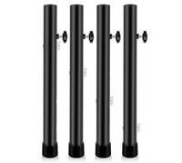 Gramigg Estensori di altezza della Tabella del acciaio al carbonio dell'elevatore della gamba del tavolo pieghevole resistente 4pcs per le gambe dritte/piegate della mobilia
