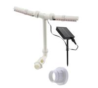 Gramigg Fontane solari a doppia testa dello stagno di operazioni silenziose per uso esterno Materiali resistenti al sole Pompe solari silenziose delle fontane solari