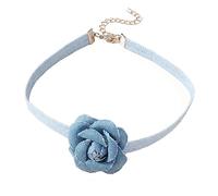 Gramigg Gotico Elegante Grande Fiore Clavicola Catena Della Collana Donna Da Sposa Girocollo Regolabile Mariage- Accessori Gioielli Fiore Pendente Collana Per Le
