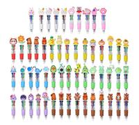 Gramigg Penna a sfera multicolore 4-Color-in-1 Penne retrattili multicolore per diario codifica a colori Cancelleria carina per studenti Forniture per ufficio