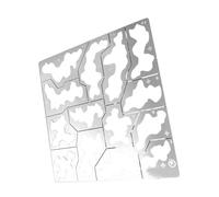 Gramigg Piatto del piatto degli spruzzi dello stampino del modello dell'acciaio inossidabile per la modellazione ed il mestiere con facile da pulire progetta l'Assemblea