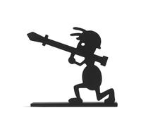 Gramigg Portarotolo di carta igienica creativo a forma di formiche, facile installazione, dispenser di carta per lo spazio moderno, organizer per la casa, accessorio artistico per il bagno