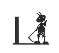 Gramigg Portarotolo di carta igienica creativo a forma di formiche, facile installazione, dispenser di carta per lo spazio moderno, organizer per la casa, accessorio artistico per il bagno