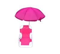 Gramigg Sedia da spiaggia per bambini all'aperto con parasole regolabile, struttura in metallo, design pieghevole per parco, campeggio e relax al mare