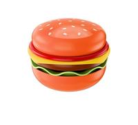 Gramigg Set di stoviglie in ceramica da 5 pezzi con design unico hamburger, ideale per bambini e adulti, eventi a casa, facile da pulire, accessori per la cucina in stile hamburger