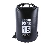 Gramigg Zaino impermeabile all'aperto della spalla resistente allo strappo del PVC Mesh Dry Bag con cinghia regolabile per gli ingranaggi sportivi Duffle Bag impermeabile per rafting canyoning, Nero