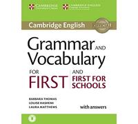 Grammar and Vocabulary for First and First for Schools Book with Answers [Lingua inglese]