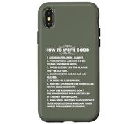 Grammar Pun English Language Fun Teacher Principle Custodia per iPhone X/XS