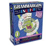 GRAMMARGON® Gioca e impara la grammatica inglese per argomenti: Semplice presente VS Progressivo presente Divertente | gioco di carte per imparare l'inglese (Int. Edizione inglese) | A1-C2 | età 10+