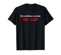 Grammatica sarcastica Nerd No cap Questa Frase è sbagliata Insegnante Maglietta